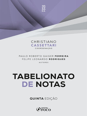 cover image of Tabelionato de notas